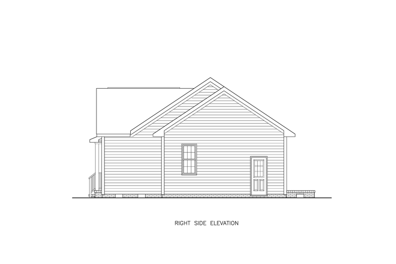 Home Plan - Exterior - Other Elevation 1 for Traditional House Plan #54-620 - 3 bed, 2 bath