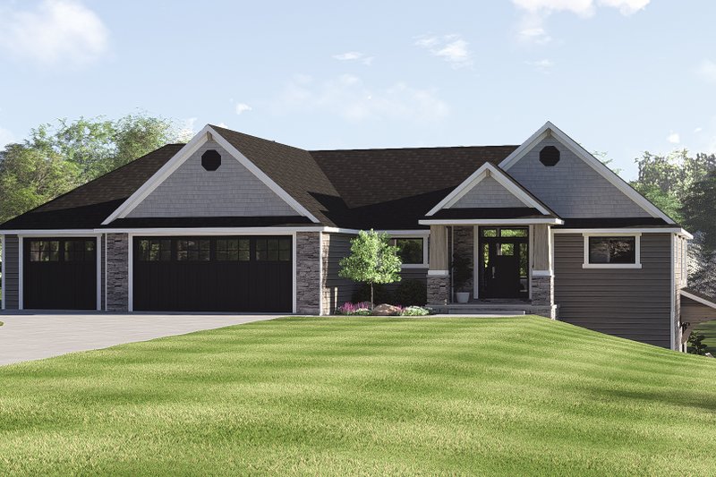 House Design - Exterior - Front Elevation 3 for Craftsman House Plan #1064-479 - 3 bed, 2 bath