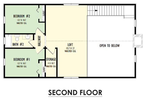 Barndominium Floor Plan - Upper Floor Plan #1092-29