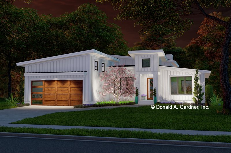 Home Plan - Exterior - Front Elevation 3 for Modern House Plan #929-1176 - 3 bed, 2 bath