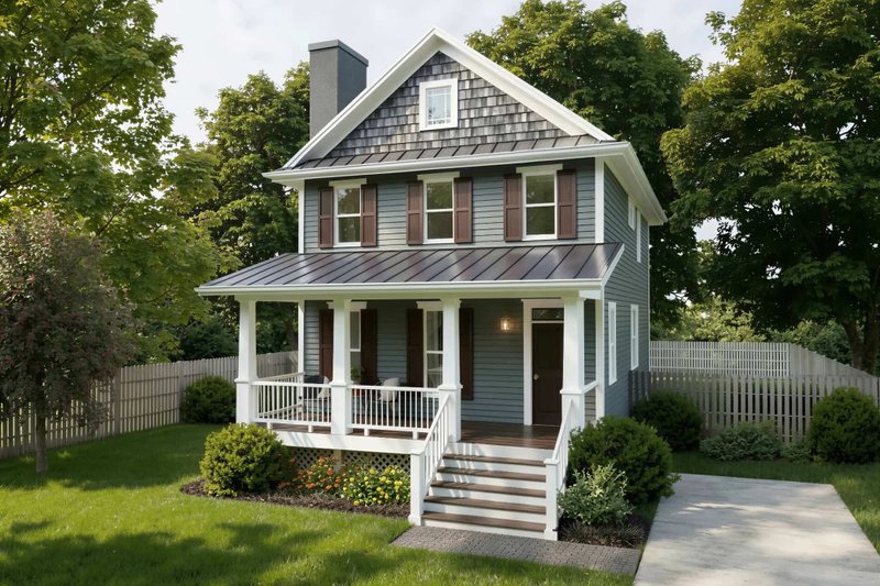 House Design - Craftsman Exterior - Front Elevation Plan #79-261