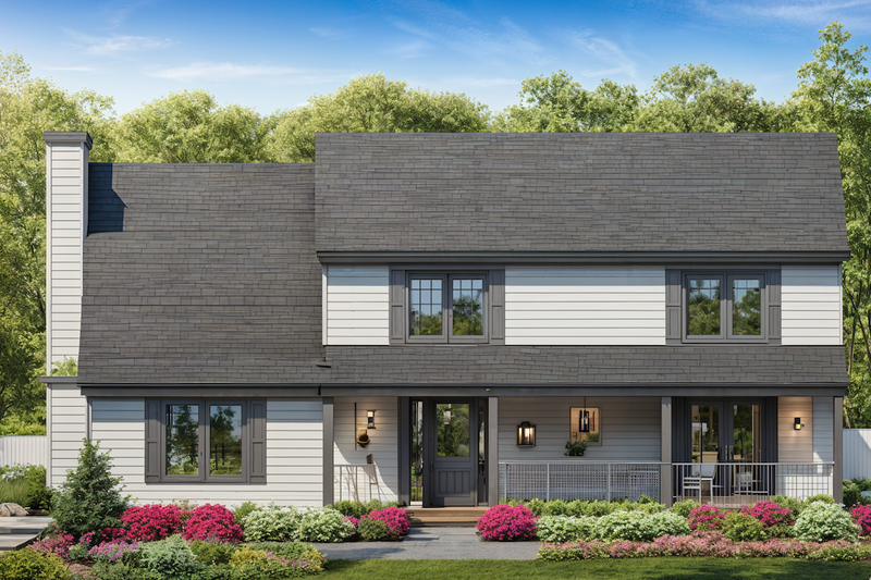 Architectural House Design - Country Exterior - Front Elevation Plan #30-280