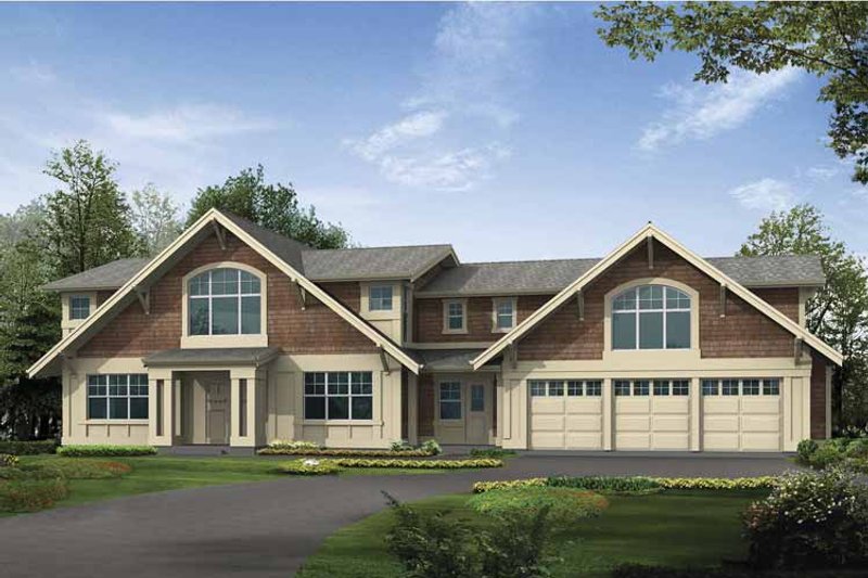 Home Plan - Exterior - Front Elevation 3 for Craftsman House Plan #132-496 - 5 bed, 4 bath