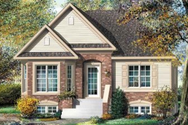 Traditional Style House Plan - 3 Beds 1 Baths 1152 Sq/Ft Plan #25-4135