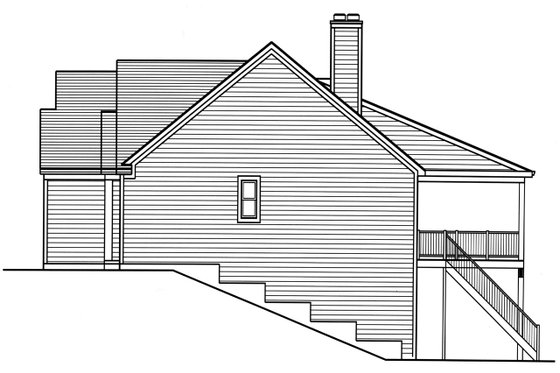 Exterior - Other Elevation 1 for Ranch House Plan #46-905 - 3 bed, 2 bath