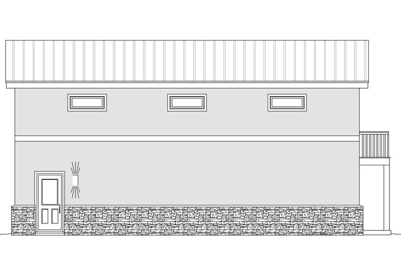 House Blueprint - Exterior - Other Elevation for Contemporary House Plan #932-246, 0 bath