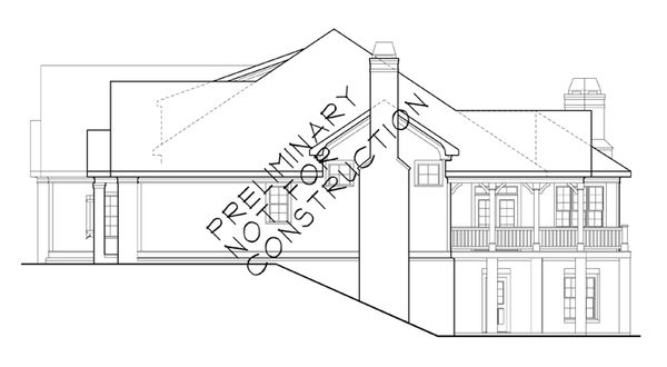 Home Plan - Right Side Elevation