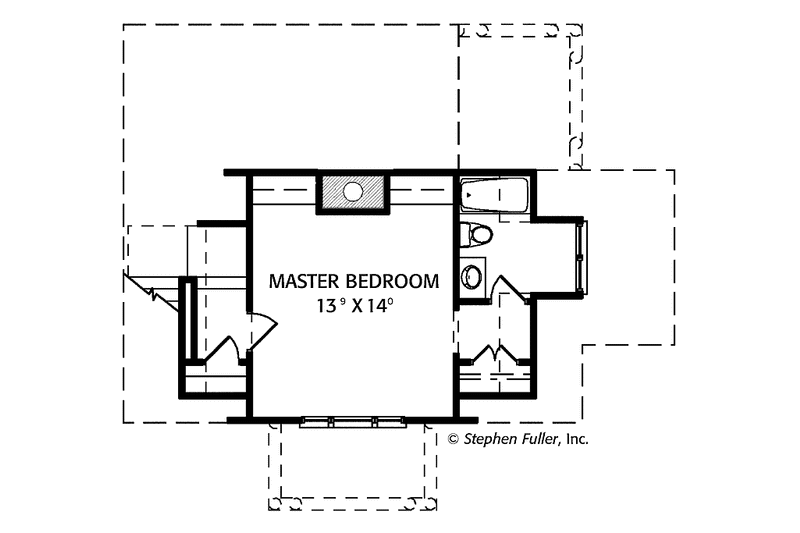 Home Plan - Floor Plan - Upper Floor for Craftsman House Plan #429-315 - 2 bed, 2 bath