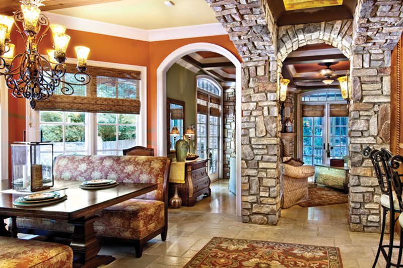 Dream House Plan - Interior - Dining Room 1 for Mediterranean House Plan #930-70 - 3 bed, 2.5 bath