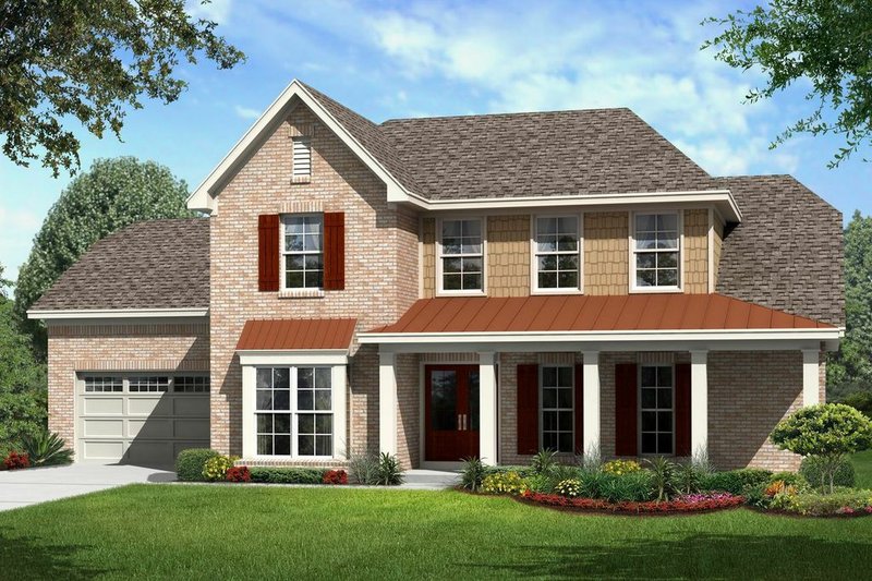Traditional Style House Plan - 4 Beds 3.5 Baths 2617 Sq/Ft Plan #329-353