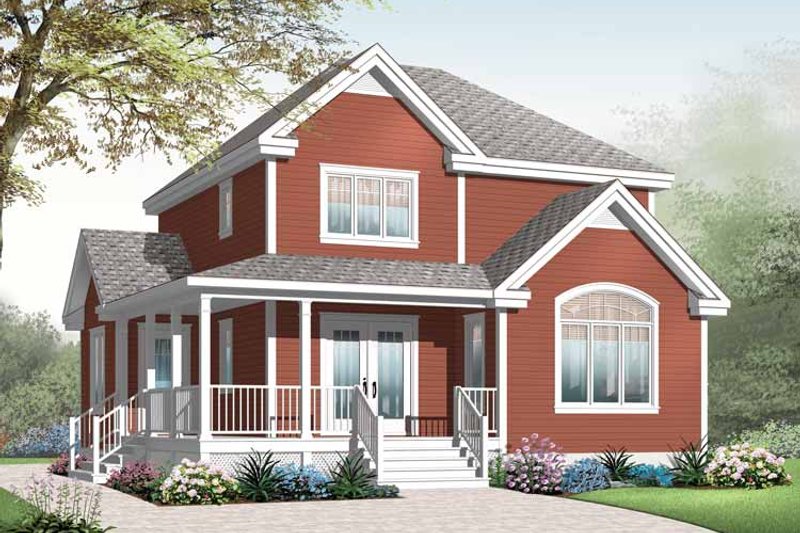 Home Plan - Country Exterior - Front Elevation Plan #23-2551