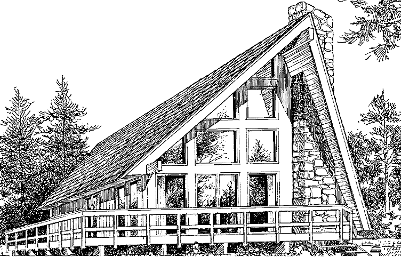 Architectural House Design - Exterior - Front Elevation 3 House Plan #314-237 - 3 bed, 2 bath