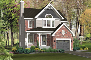 Country Exterior - Front Elevation Plan #25-4868