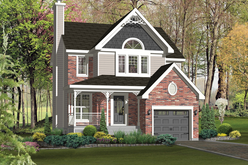 Country Style House Plan - 3 Beds 1 Baths 1571 Sq/Ft Plan #25-4868
