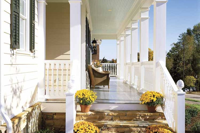 Architectural House Design - Exterior - Front Elevation 4 for Classical House Plan #429-85 - 4 bed, 3.5 bath