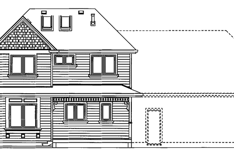 Dream House Plan - Exterior - Rear Elevation for Victorian House Plan #47-903 - 3 bed, 2.5 bath
