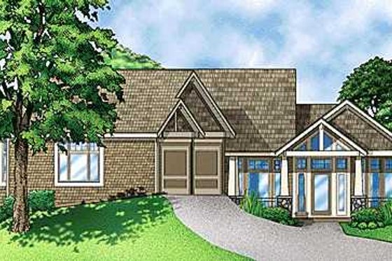 Exterior - Front Elevation for Traditional House Plan #67-231 - 3 bed, 4 bath