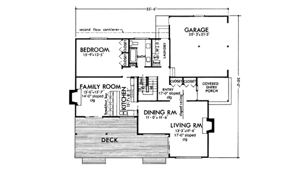 House Plan Design - Prairie Floor Plan - Main Floor Plan #320-1304