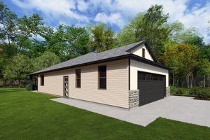 Exterior - Other Elevation for Craftsman House Plan #1111-9 - 3 bed, 2 bath