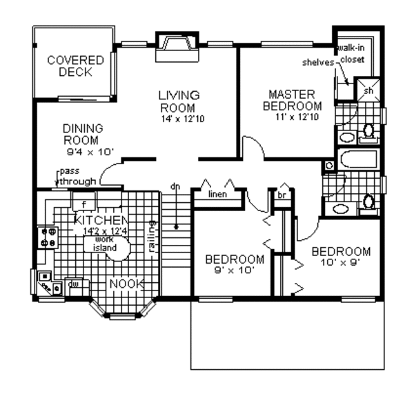 Farmhouse Floor Plan - Main Floor Plan #18-210
