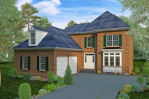 Traditional Exterior - Front Elevation Plan #30-366
