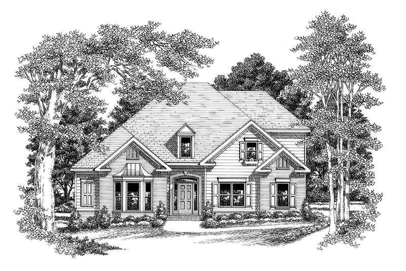 Home Plan - Exterior - Front Elevation 3 for Traditional House Plan #927-383 - 3 bed, 2 bath