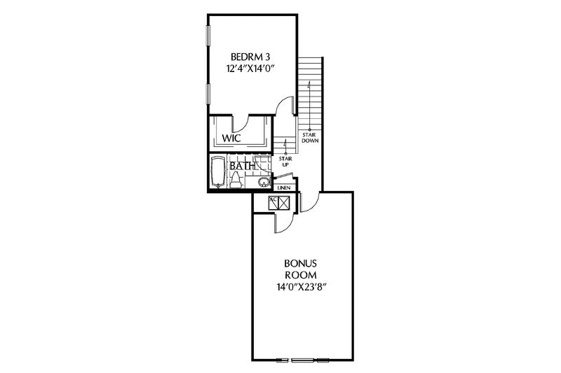 Home Plan - Floor Plan - Upper Floor for Mediterranean House Plan #999-131 - 3 bed, 3.5 bath