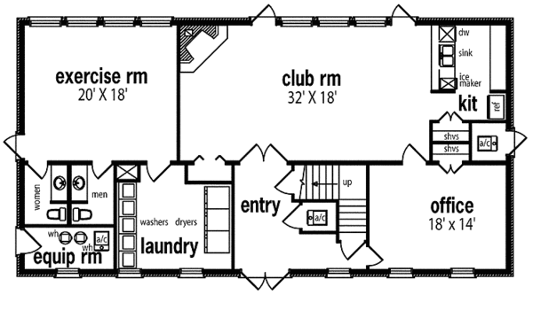 Home Plan - Traditional Floor Plan - Main Floor Plan #45-424