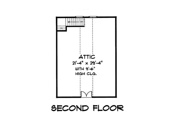 Floor Plan - Other Floor for Country House Plan #75-207, 0 bath