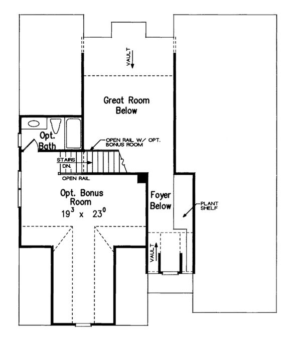Home Plan - Traditional Floor Plan - Upper Floor Plan #927-35