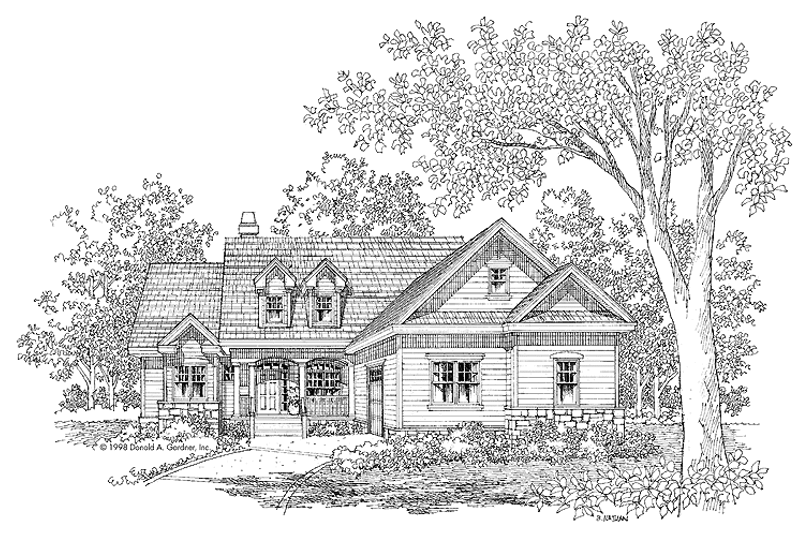 Home Plan - Ranch Exterior - Front Elevation Plan #929-540
