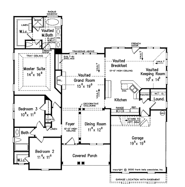House Plan Design - Ranch Floor Plan - Main Floor Plan #927-766