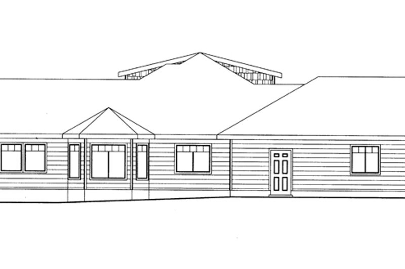 Home Plan - Exterior - Other Elevation for Ranch House Plan #117-851 - 3 bed, 2 bath