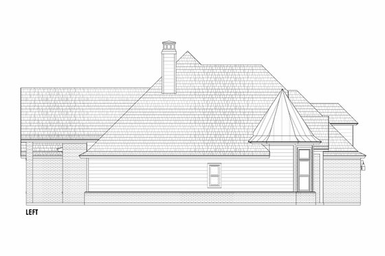 Exterior - Other Elevation for Tudor House Plan #1096-104 - 4 bed, 2 bath