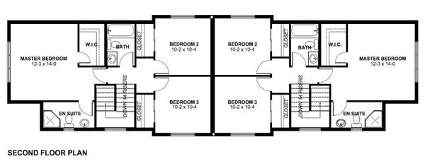 Traditional Floor Plan - Upper Floor Plan #126-157