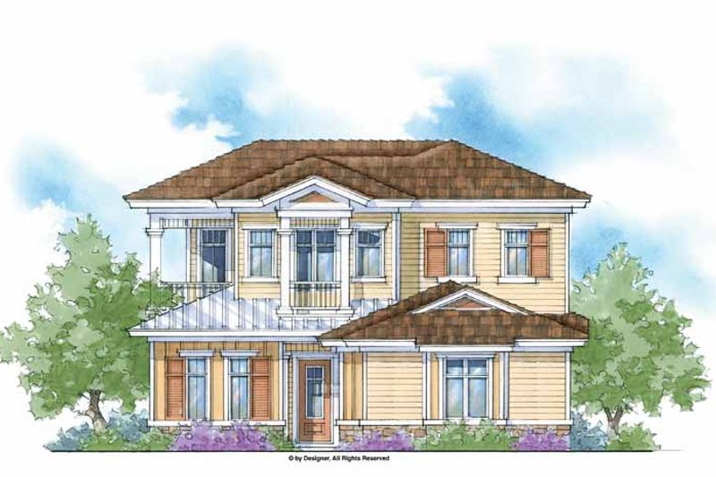 Architectural House Design - Country Exterior - Front Elevation Plan #938-9