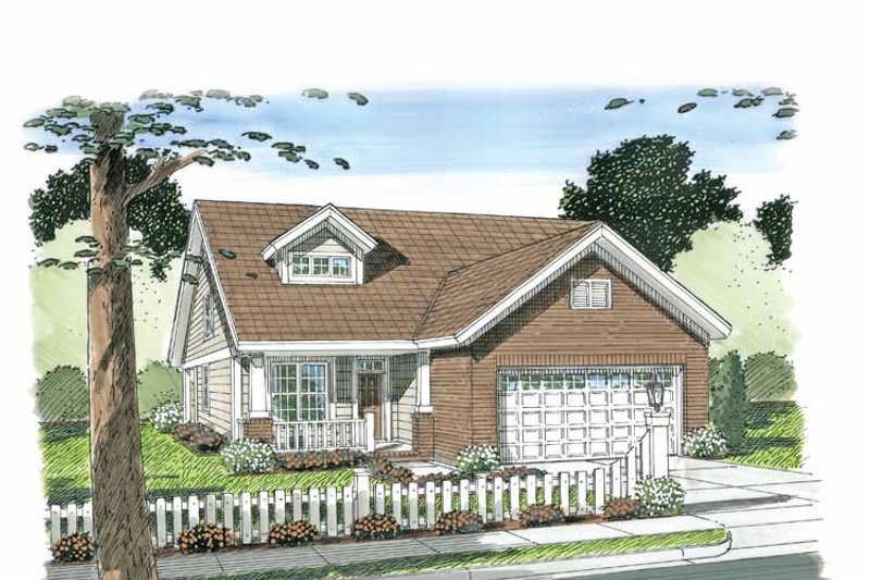 Home Plan - Craftsman Exterior - Front Elevation Plan #513-2105