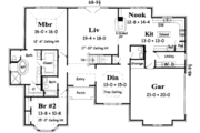 European Style House Plan - 4 Beds 3.5 Baths 3127 Sq/Ft Plan #329-105 