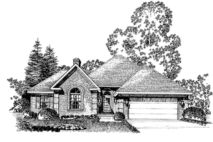 House Plan Design - Exterior - Front Elevation for Country House Plan #1016-43 - 3 bed, 2 bath