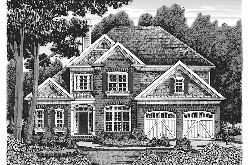 Home Plan - Exterior - Front Elevation 3 for Country House Plan #927-918 - 5 bed, 4 bath