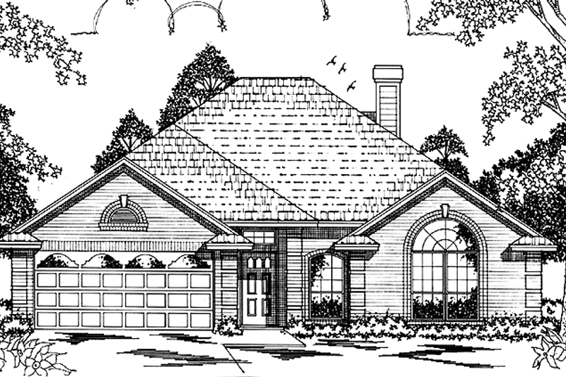 Architectural House Design - Country Exterior - Front Elevation Plan #42-713