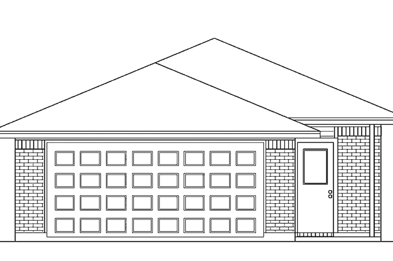 Home Plan - Exterior - Rear Elevation for Traditional House Plan #84-671 - 3 bed, 2 bath