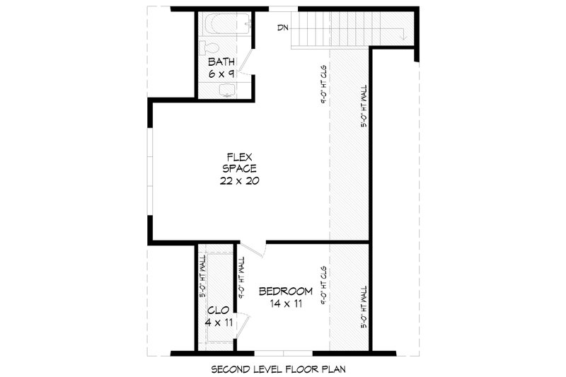 Dream House Plan - Floor Plan - Upper Floor for Southern House Plan #932-1291 - 1 bed, 1 bath