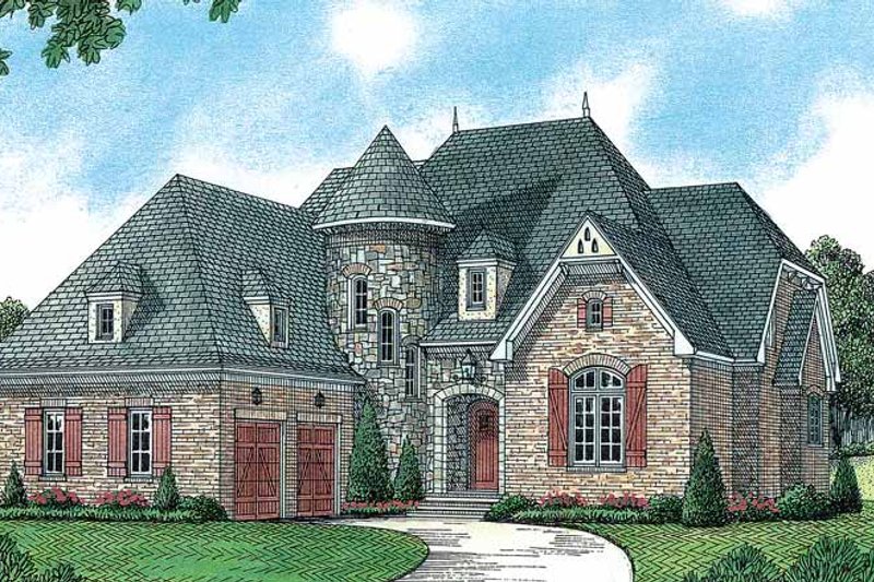 Dream House Plan - European Exterior - Front Elevation Plan #453-176