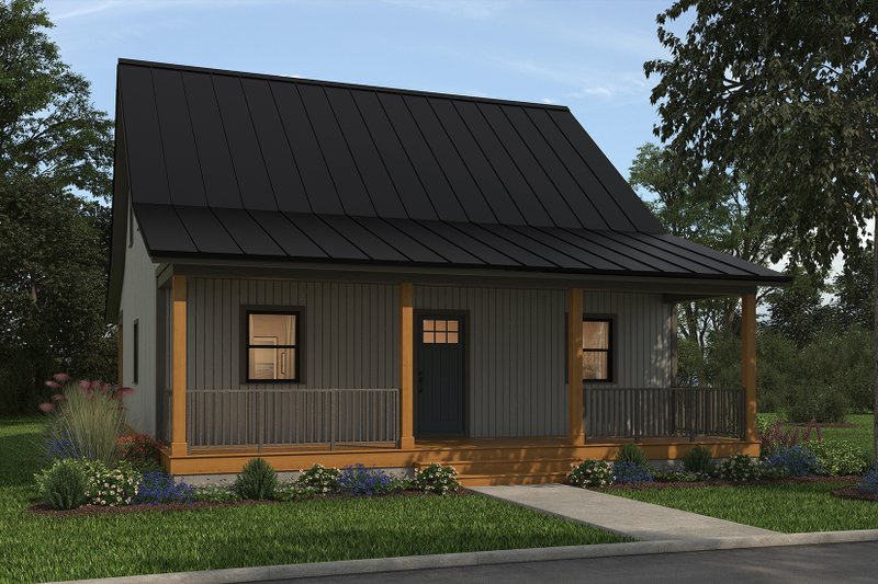 Architectural House Design - Cottage Exterior - Front Elevation Plan #497-13