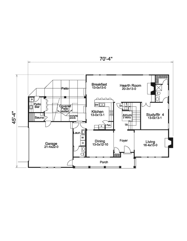 Floor Plan - Main Floor Plan #57-581