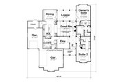European Style House Plan - 2 Beds 2 Baths 2236 Sq/Ft Plan #20-2067 