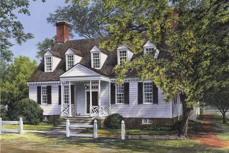 Architectural House Design - Colonial Exterior - Front Elevation Plan #137-355