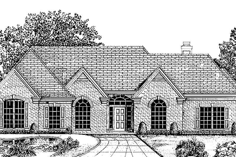 Architectural House Design - Country Exterior - Front Elevation Plan #974-36