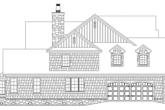 Exterior - Other Elevation 2 for Craftsman House Plan #929-832 - 4 bed, 3.5 bath